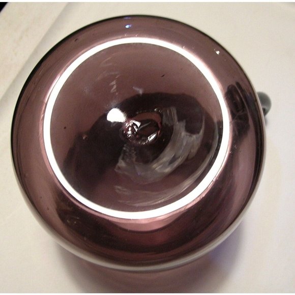 Blown Glass Pitcher Purple Glass - Picture 6 of 8